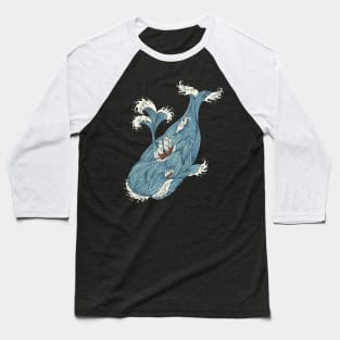 Whale Watchers Baseball T-Shirt